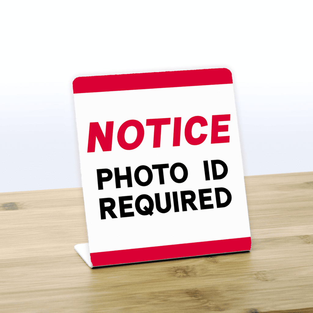 SIGN | Acrylic ID Check Sign [PACK OF 3] - SeattleDesignLab