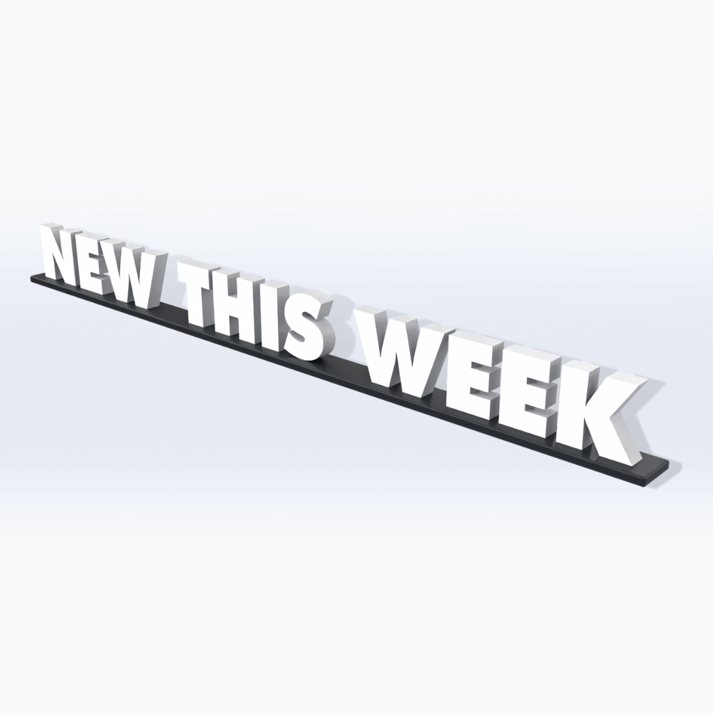 Acrylic New This Week Pedestal Sign - SeattleDesignLab