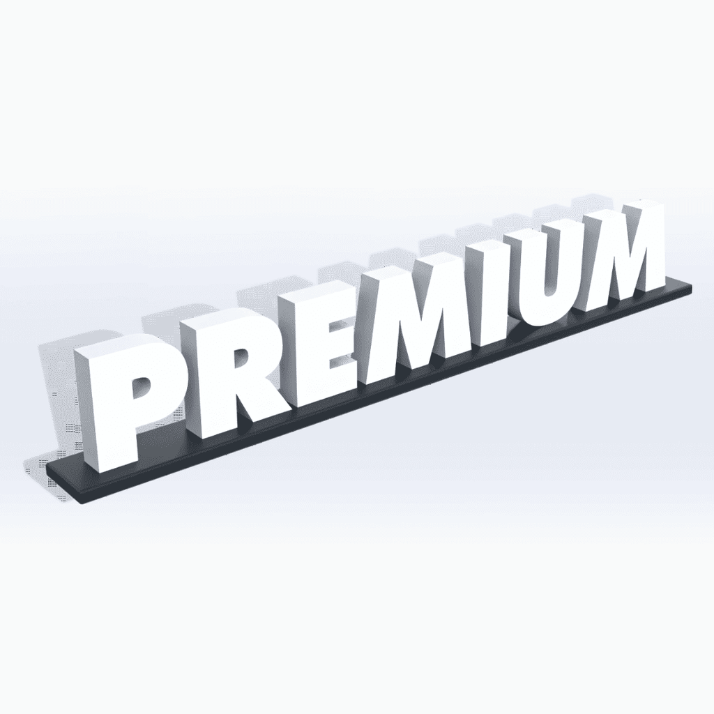 SIGN | Acrylic Premium Pedestal Sign - SeattleDesignLab