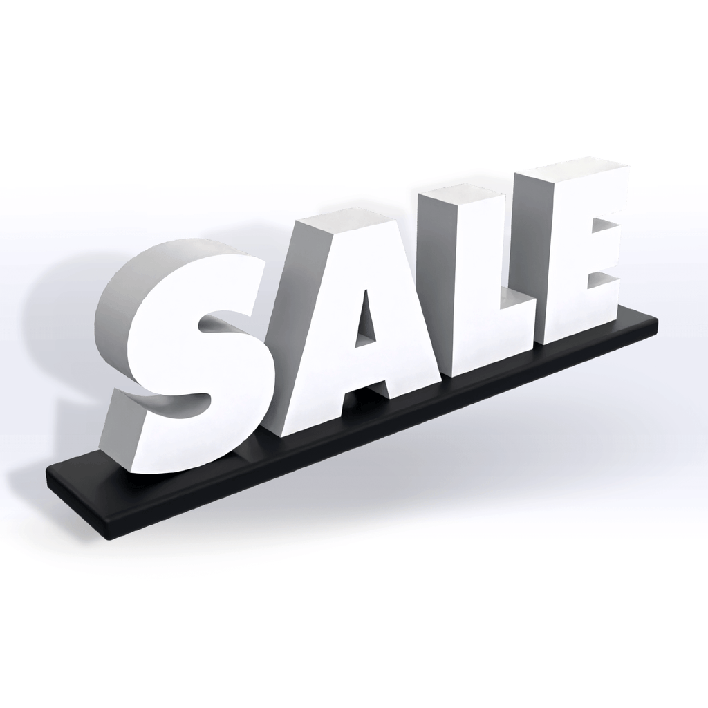 Acrylic Sale Pedestal Sign - SeattleDesignLab